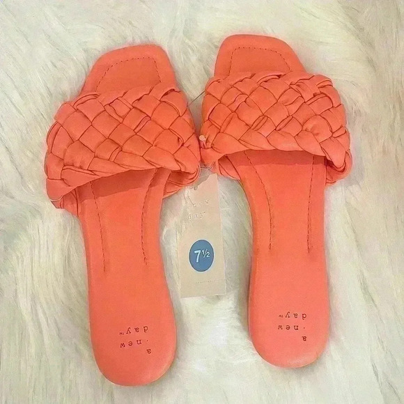 Women's Carissa Woven Slide Sandals - A New Day Pink - Picture 4 of 7